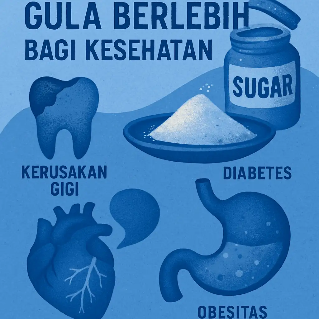 Efek Buruk Gula Berlebih bagi Kesehatan